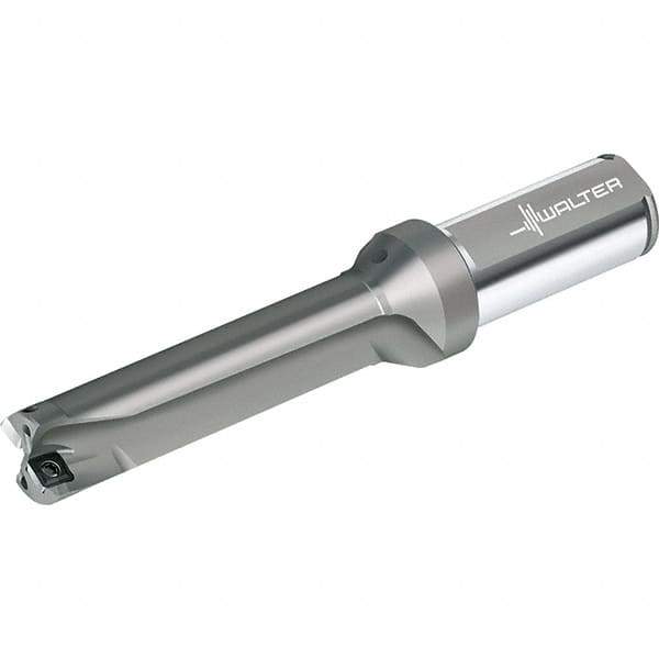 Walter - 152mm Max Drill Depth, 4xD, 38mm Diam, Indexable Insert Drill - 2 Inserts, 40mm Shank Diam, Straight Shank - Exact Tool & Supply