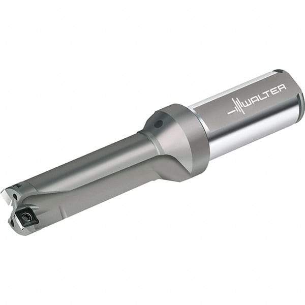 Walter - 51mm Max Drill Depth, 3xD, 17mm Diam, Indexable Insert Drill - 2 Inserts, 25mm Shank Diam, Straight Shank - Exact Tool & Supply