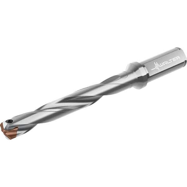 Walter - 14 to 14.99mm Diam, 7xD, 129mm Max Depth, 16mm Shank Diam, 180mm OAL, Replaceable Tip Drill - P6001-D14..R, P6003-D14..R, P6004-D14..R, P6005-D14..R Insert, D4140 Toolholder, Series D4140 - Exact Tool & Supply