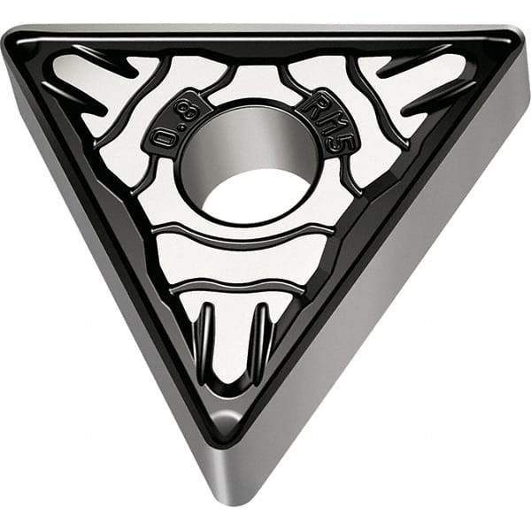 Walter - TNMG432 RM5 Grade WSM30S Carbide Turning Insert - TiALN/Al2O3 Finish, 60° Triangle, 1/2" Inscr Circle, 3/16" Thick, 0.031" Corner Radius - Exact Tool & Supply