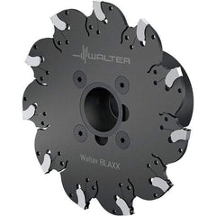 Walter - Arbor Connection, 3mm Cutting Width, 25mm Depth of Cut, 3.94mm Cutter Diam, 3/4" Hole DIam, 9 Tooth Indexable Slotting Cutter - F5055 Toolholder, SX-3.. Insert, Right Hand Cutting Direction - Exact Tool & Supply