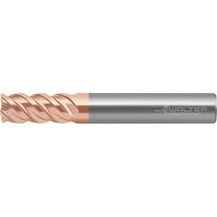 Walter-Prototyp - 3/8", 4 Flute, Single End, Solid Carbide, 0.762mm Corner Radius End Mill - 3" OAL, 50° Helix, Right Hand Flute, 22mm LOC, Right Hand Cut - Exact Tool & Supply