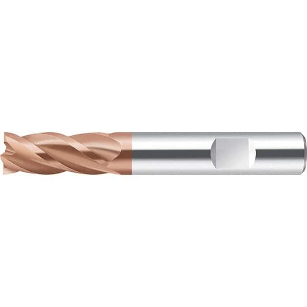 Walter-Prototyp - 12.7mm, 25mm LOC, 12.7mm Shank Diam, 88.9mm OAL, 4 Flute, Solid Carbide Square End Mill - AlCrN Finish, 35° Helix, Right Hand Cut, Right Hand Flute, Series MC232.W-4-D - Exact Tool & Supply
