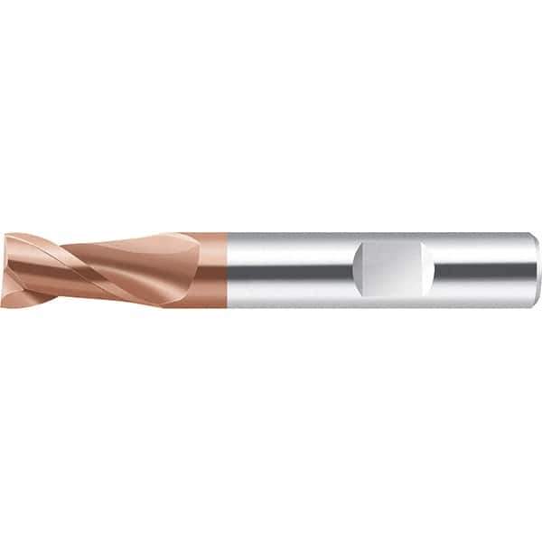Walter-Prototyp - 16mm, 26mm LOC, 16mm Shank Diam, 92mm OAL, 2 Flute, Solid Carbide Square End Mill - AlCrN Finish, 35° Helix, Right Hand Cut, Right Hand Flute, Series MC232-W-2-B - Exact Tool & Supply