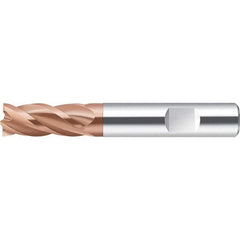 Walter-Prototyp - 20mm, 52mm LOC, 20mm Shank Diam, 104mm OAL, 4 Flute, Solid Carbide Square End Mill - AlCrN Finish, Spiral Flute, 35° Helix, Right Hand Cut, Right Hand Flute, Series MC232 - Exact Tool & Supply