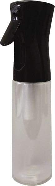 PRO-SOURCE - 10 oz Polyethylene Bottle & Trigger Sprayer - Black - Exact Tool & Supply