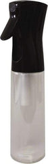 PRO-SOURCE - 10 oz Polyethylene Bottle & Trigger Sprayer - Black - Exact Tool & Supply