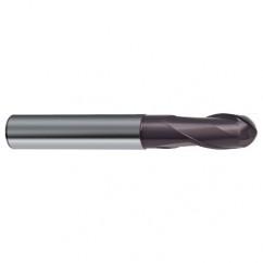 1/2" Dia. - 3 OAL 2 FL 30 Helix Firex Carbide Ball Nose End Mill - Exact Tool & Supply