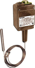 Barksdale - -50 to 150°F Remote Mount Temperature Switch - 3/8 x 4-15/32 Capillary, Copper, ±1% of mid-60% of F.S. - Exact Tool & Supply