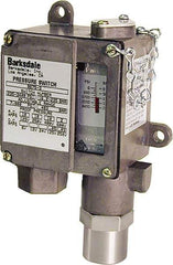 Barksdale - 235 to 3,400 psi Adjustable Range, 7,000 Max psi, Sealed Piston Pressure Switch - 1/4 NPT Female, Screw Terminals, SPDT Contact, 416SS Wetted Parts, 2% Repeatability - Exact Tool & Supply
