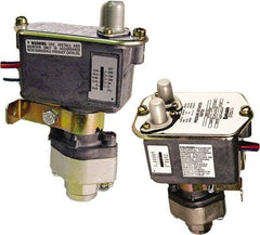 Barksdale - 125 to 1,500 psi Adjustable Range, 7,000 Max psi, Sealed Piston Pressure Switch - 1/4 NPT Female, 18in Free Leads, SPDT Contact, Nickel Plated Al Wetted Parts, 2% Repeatability - Exact Tool & Supply