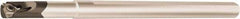 Vargus - Internal Thread, Right Hand Cut, 16mm Shank Width x 15mm Shank Height Indexable Threading Toolholder - 4.921" OAL, 5.0KIR Insert Compatibility, CNVRC Toolholder, Series Mini 3 - Exact Tool & Supply