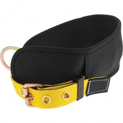 PRO-SAFE - Size S, 32 to 40" Waist, Single D-Ring Style Body Belt - Polyester Webbing, Tongue Buckle Connection - Exact Tool & Supply