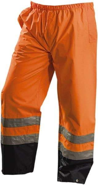 OccuNomix - Size 5XL, High Visibility Yellow, Rain Pants - 2 Pockets, Open Ankle - Exact Tool & Supply