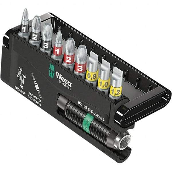 Wera - Power & Impact Screwdriver Bit Sets Point Type: Phillips; Pozidriv; Slotted Tool Type: Phillips; Pozidriv; Slotted - Exact Tool & Supply