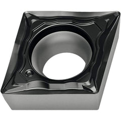Walter - CPMT FP4 Grade WPP10S Turning Insert - TiCN+Al2O3+(TiCN) Finish, 80° Rhombic, 9.53mm Inscr Circle, 3.97mm Thick, 0.8mm Corner Radius - Exact Tool & Supply
