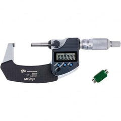 Mitutoyo - Electronic Outside Micrometers Type: Coolant-proof Minimum Measurement (Decimal Inch): 1.0000 - Exact Tool & Supply