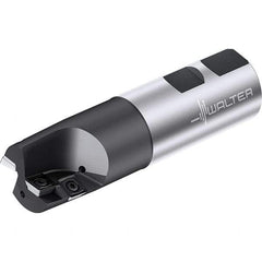 Walter - 25mm Cut Diam, 13.3mm Max Depth of Cut, 25mm Shank Diam, 100mm OAL, Indexable Square Shoulder End Mill - Weldon Shank, 0° Lead Angle, Through Coolant, Series M4792-W - Exact Tool & Supply