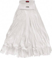 Rubbermaid - 1" White Head Band, Large Rayon Cut End Mop Head - Hook & Loop Connection, Use with Wet Mop Hook & Loop Handles - Exact Tool & Supply