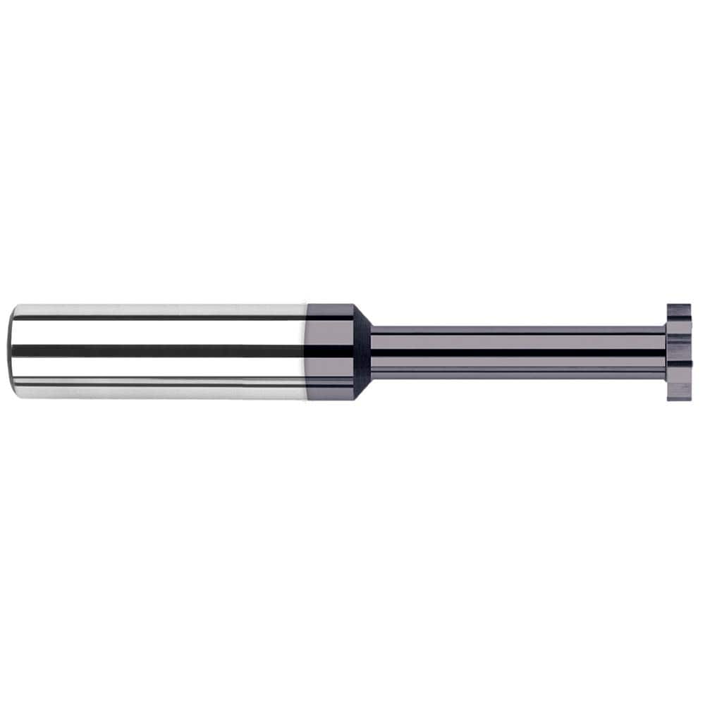 Harvey Tool - 1/2" Cut Diam, 0.025" Cut Width, 1/2" Shank, Straight-Tooth Woodruff Keyseat Cutter - Exact Tool & Supply