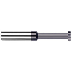 Harvey Tool - 1/8" Cut Diam, 0.04" Cut Width, 1/8" Shank, Straight-Tooth Woodruff Keyseat Cutter - Exact Tool & Supply