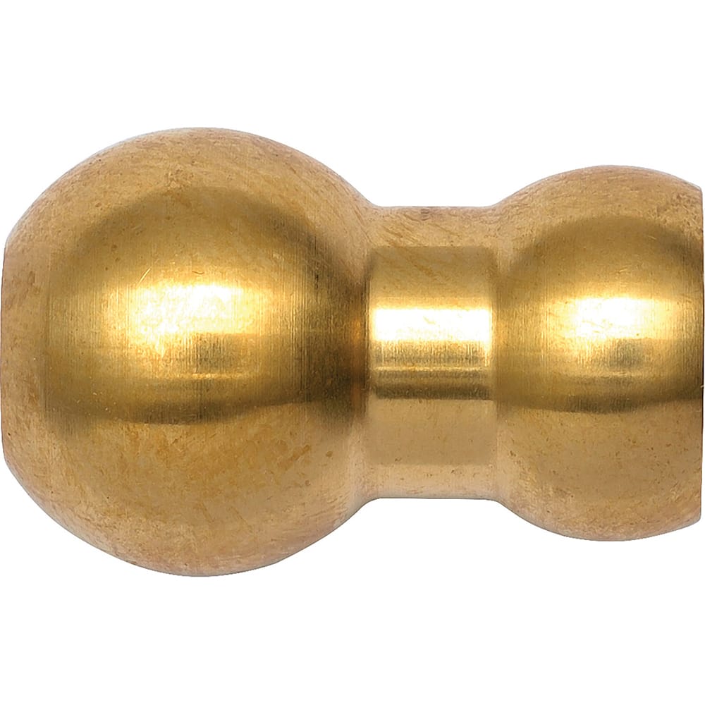 Loc-Line - Coolant Hose Adapters, Connectors & Sockets; Type: Adapter ; Hose Inside Diameter (Inch): 1/4 ; Thread Type: NonThreaded ; Connection Type: 15mm Ball Spherical (Fish Eye) ; Body Material: Brass ; Maximum Flow Rate (GPM): 4.17 - Exact Tool & Supply
