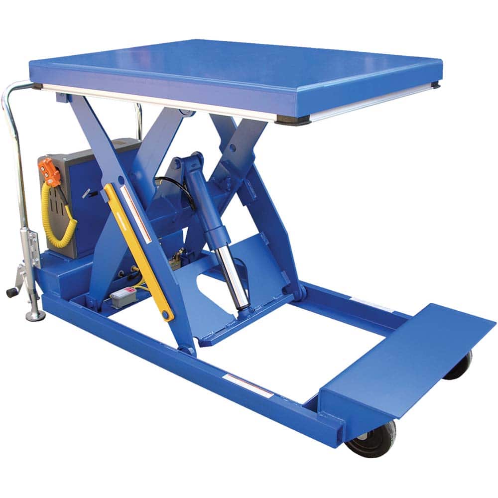Vestil - Lifting Tables; Type: Lift Table ; Lift Style: Scissor ; Style: Hand Held Control ; Load Capacity (Lb.): 1000.000 ; Minimum Height (Inch): 10 ; Lift Height (Inch): 46 - Exact Tool & Supply