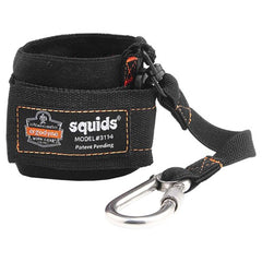 3114 Black Pull-On Wrist Lanyard With Carabiner-3Lbs - Exact Tool & Supply