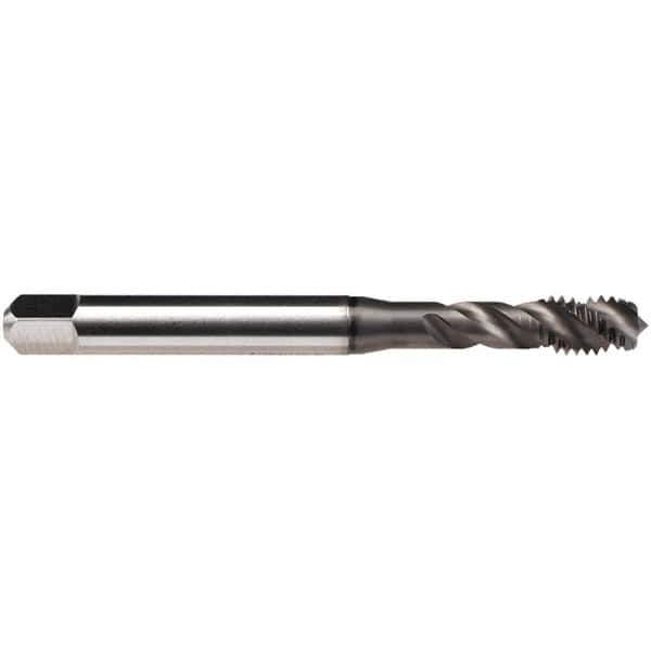 Emuge - 8-36 UNF 4 Flute BT Bottoming Spiral Flute Tap - High Speed Steel, GLT-1 Finish, 2.48" OAL, Right Hand Flute, Right Hand Thread, Series Enorm Z/E - Exact Tool & Supply