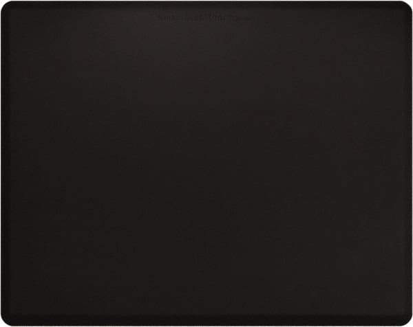 Smart Step - 5' Long x 4' Wide, Dry Environment, Anti-Fatigue Matting - Black with Yellow Borders, Urethane with Urethane Sponge Base, Beveled on All 4 Sides - Exact Tool & Supply