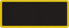Smart Step - 5' Long x 2' Wide, Dry Environment, Anti-Fatigue Matting - Black with Yellow Borders, Urethane with Urethane Sponge Base, Beveled on All 4 Sides - Exact Tool & Supply