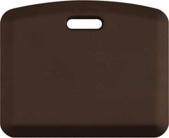 Smart Step - Dry Environment, Anti-Fatigue Matting - Brown, Urethane with Urethane Sponge Base, Beveled on All 4 Sides - Exact Tool & Supply