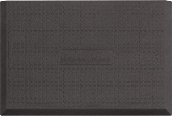 Smart Step - 3' Long x 2' Wide, Dry Environment, Anti-Fatigue Matting - Gray, Urethane with Urethane Sponge Base, Beveled on 3 Sides - Exact Tool & Supply
