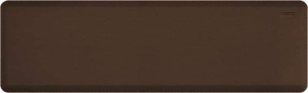 Smart Step - Dry Environment, Anti-Fatigue Matting - Brown, Urethane with Urethane Sponge Base, Beveled on All 4 Sides - Exact Tool & Supply