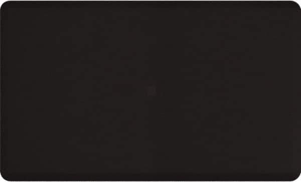 Smart Step - 5' Long x 3' Wide, Dry Environment, Anti-Fatigue Matting - Black, Urethane with Urethane Sponge Base, Beveled on All 4 Sides - Exact Tool & Supply