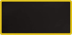 Smart Step - 6' Long x 3' Wide, Dry Environment, Anti-Fatigue Matting - Black with Yellow Borders, Urethane with Urethane Sponge Base, Beveled on All 4 Sides - Exact Tool & Supply