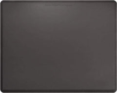 Smart Step - 5' Long x 4' Wide, Dry Environment, Anti-Fatigue Matting - Gray with Yellow Borders, Urethane with Urethane Sponge Base, Beveled on All 4 Sides - Exact Tool & Supply