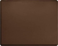 Smart Step - 5' Long x 4' Wide, Dry Environment, Anti-Fatigue Matting - Brown with Yellow Borders, Urethane with Urethane Sponge Base, Beveled on All 4 Sides - Exact Tool & Supply