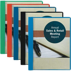 SMEAD - 11" Long x 8-1/2" Wide Report Cover with Tang/Prong Binding - Dark Blue - Exact Tool & Supply