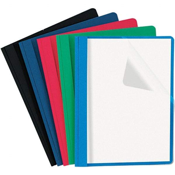 UNIVERSAL - 11" Long x 8-1/2" Wide Report Cover with Tang/Prong Binding - Assorted Colors - Exact Tool & Supply