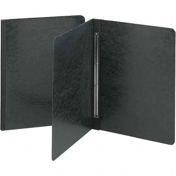 SMEAD - 11" Long x 8-1/2" Wide Report Cover with Tang/Prong Binding - Black - Exact Tool & Supply