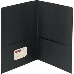 SMEAD - 11" Long x 8-1/2" Wide Pocket - Black - Exact Tool & Supply