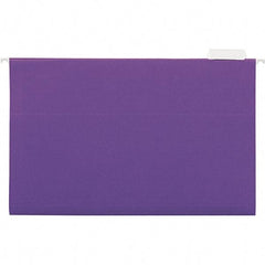 UNIVERSAL - 9-1/2x11-3/4", Legal, Violet, Hanging File Folder - 11 Point Stock, 1/5 Tab Cut Location - Exact Tool & Supply