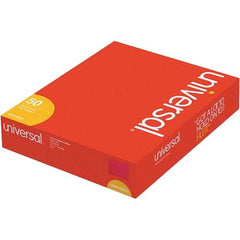 UNIVERSAL - 12-1/4 x 9-1/2", Letter Size, Red, File Folders with Top Tab - 11 Point Stock, Assorted Tab Cut Location - Exact Tool & Supply