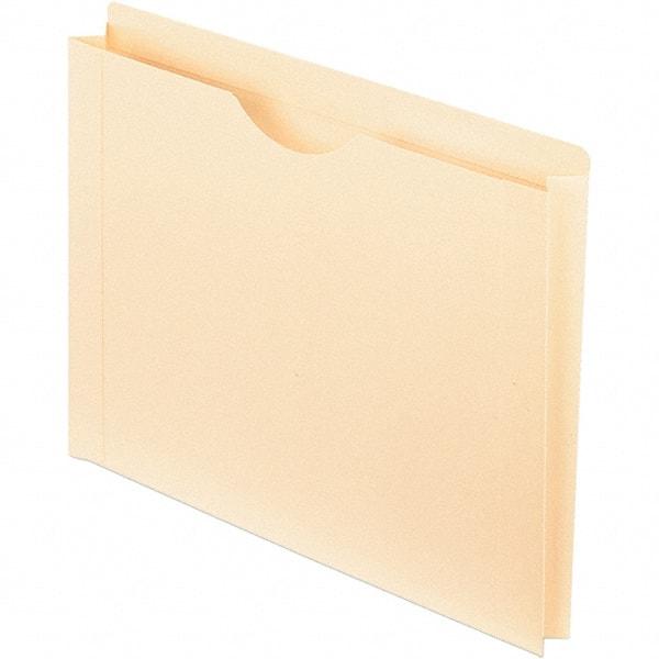 Pendaflex - 11-5/8 x 9-1/2", Letter Size, Manila, File Jacket - 11 Point Stock, Straight Tab Cut Location - Exact Tool & Supply