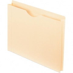 Pendaflex - 11-5/8 x 9-1/2", Letter Size, Manila, File Jacket - 11 Point Stock, Straight Tab Cut Location - Exact Tool & Supply
