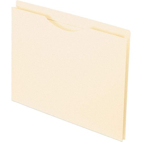 Pendaflex - 11-5/8 x 9-1/2", Letter Size, Manila, File Jacket - 11 Point Stock, Straight Tab Cut Location - Exact Tool & Supply