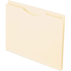 Pendaflex - 11-5/8 x 9-1/2", Letter Size, Manila, File Jacket - 11 Point Stock, Straight Tab Cut Location - Exact Tool & Supply