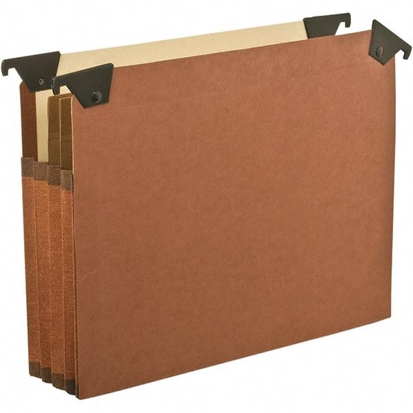 Pendaflex - 12 x 10", Letter Size, Brown, Hanging File Folder - 1/5 Tab Cut Location - Exact Tool & Supply