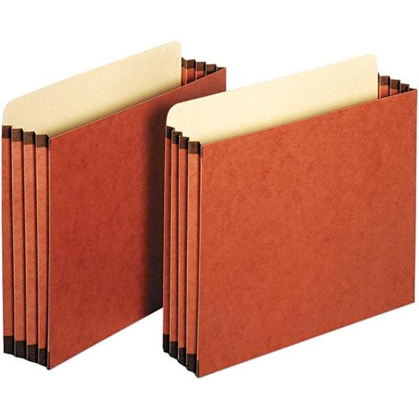 Pendaflex - 11-3/4 x 10-1/4", Letter Size, Redrope, 3-1/2" Expanding Wallet - Straight Tab Cut Location - Exact Tool & Supply